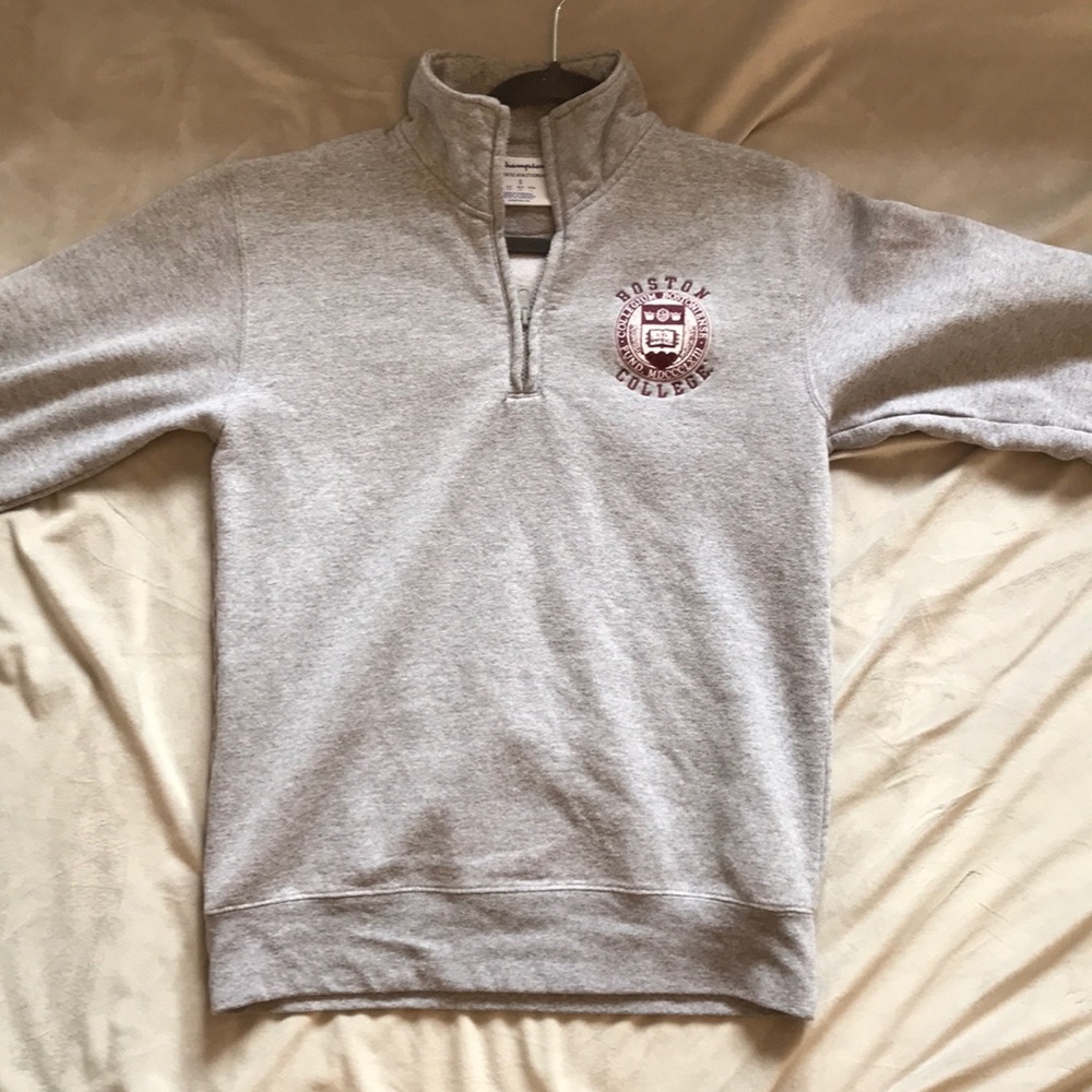 Champion brand Boston College quarter zip.